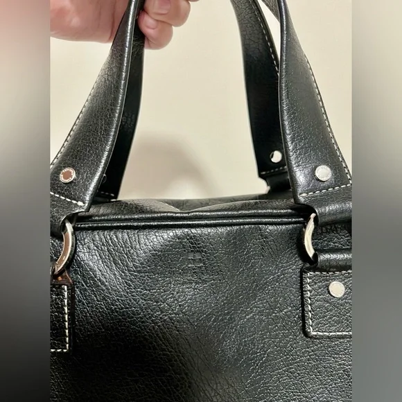 kate spade Black Leather Satchel with Silver Hardware - Picture 7 of 9